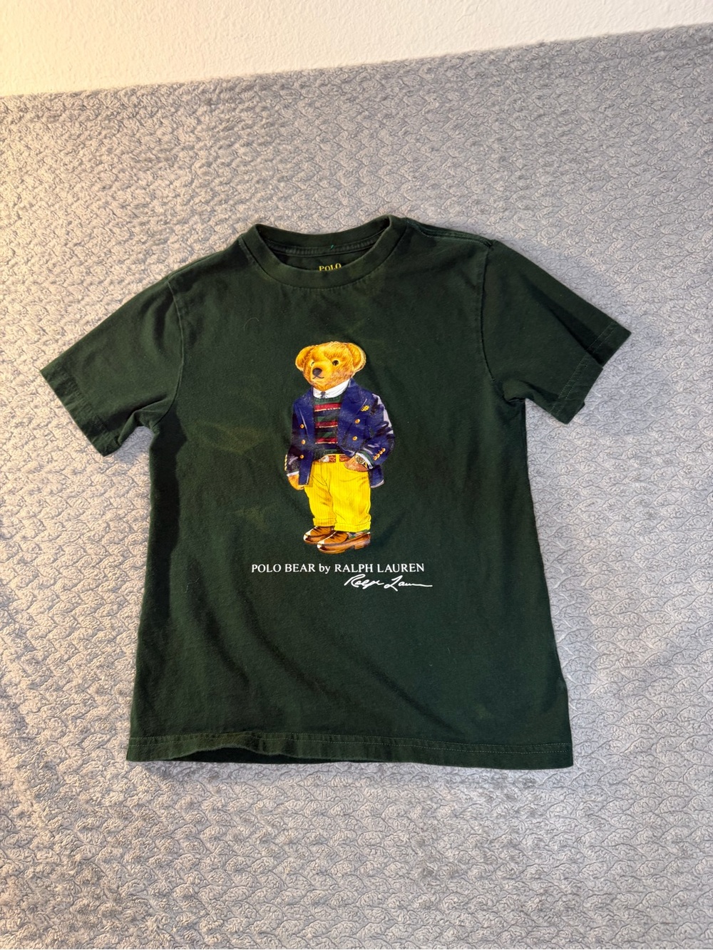 Polo by Ralph Lauren Dark Green Polo Bear Short Sleeve Tee